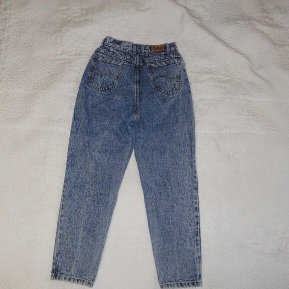 Vintage High Waist Mom Jeans Lee High Waist 24"x26"  6 Petite 4 Petite - Picture 9 of 9